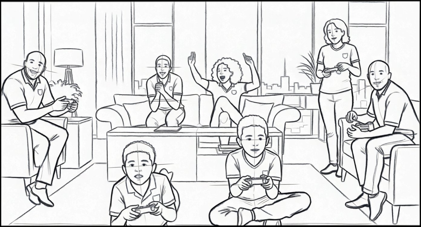 storyboard rough sketch by Dakota Warren